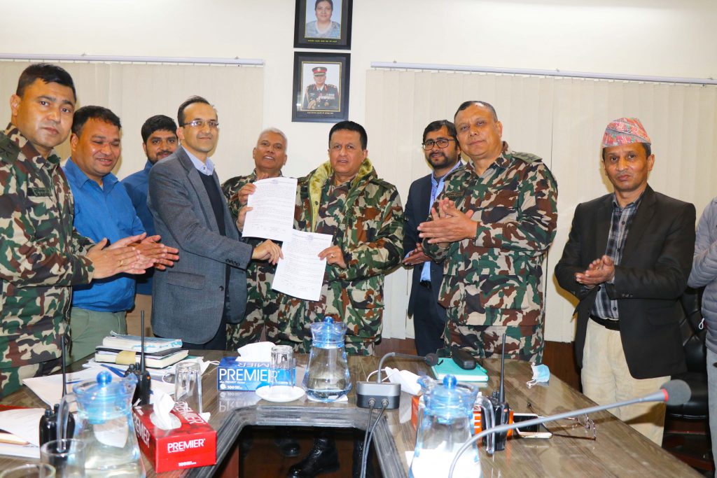 Contract Agreement between ChesCo and Nepal Army