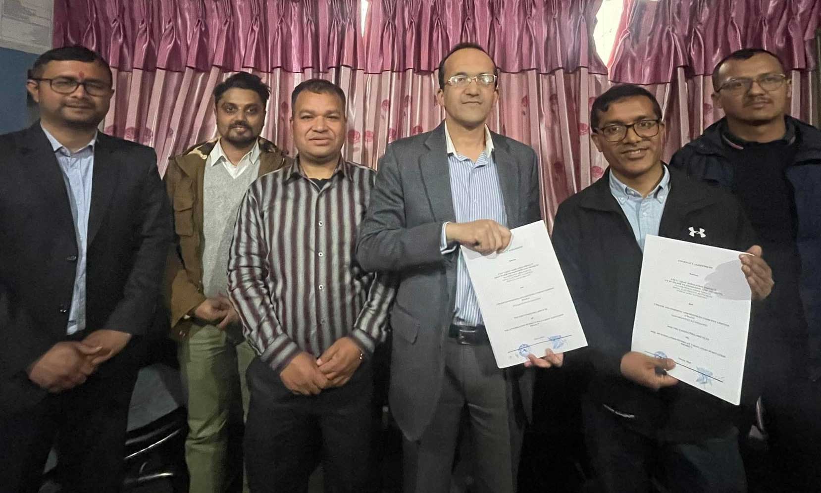 Contract Signed between NEA and ChesCo for Geotechnical Soil Investigation of 220 kv Palpa Substation